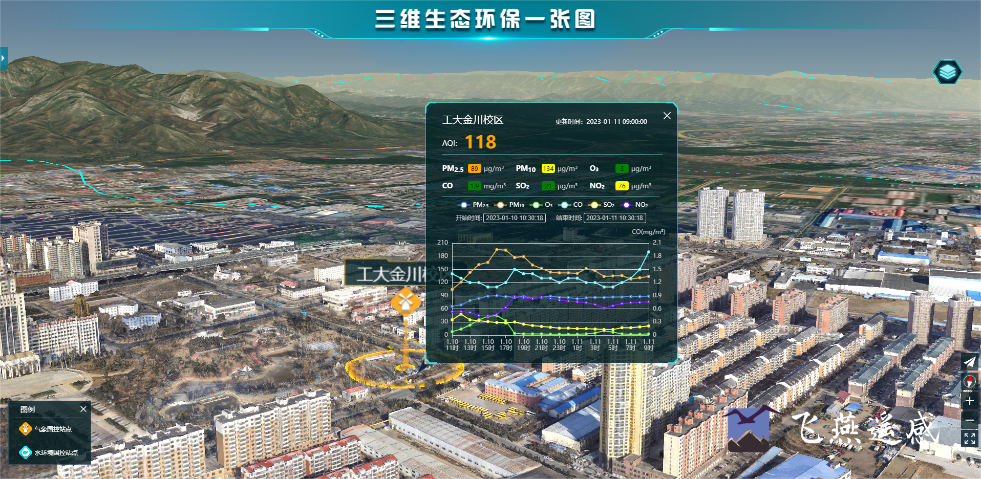 智慧環(huán)保三維可視化系統(tǒng)平臺(tái)，生態(tài)環(huán)境立體場(chǎng)景“入行入心”